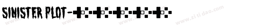 Sinister Plot字体转换